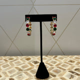 Christmas Studded Hoops