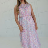 Misty Ruffle Midi Dress