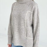 The Get Back Sweater - L Mocha