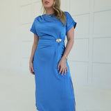 City Noir Midi Dress - Blue