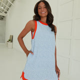 Taylor Textured Dress - Blue