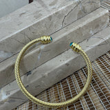 Gold Metal Cuff Bracelet