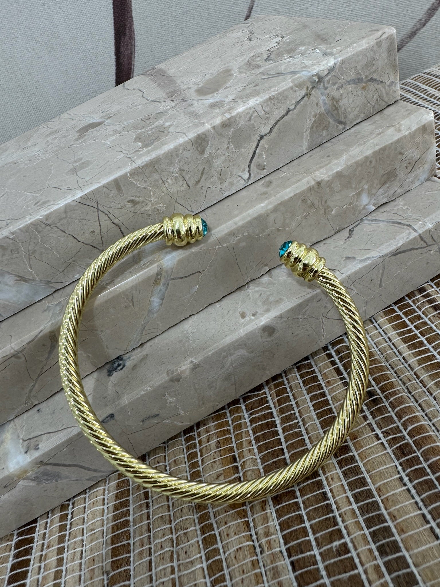 Gold Metal Cuff Bracelet