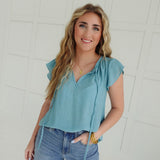 Take It With Bliss Top - Dark Mint
