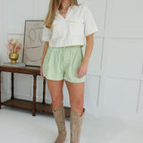 Elway High Waist Shorts - Mint