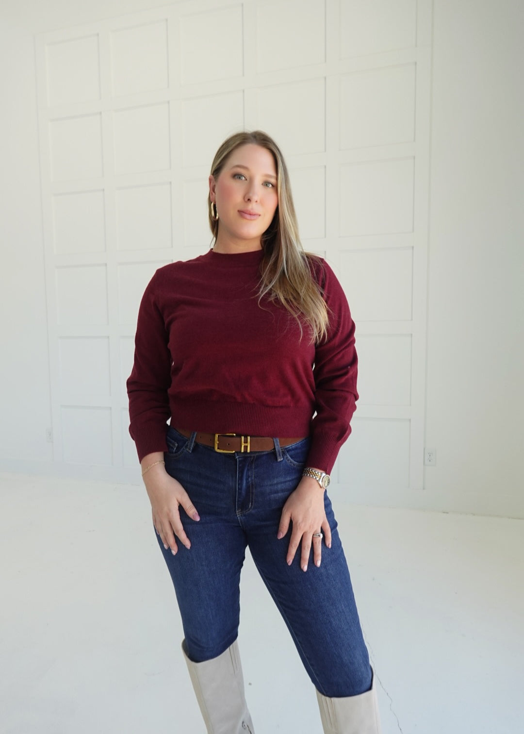 Cruiser Sweater - Burgundy