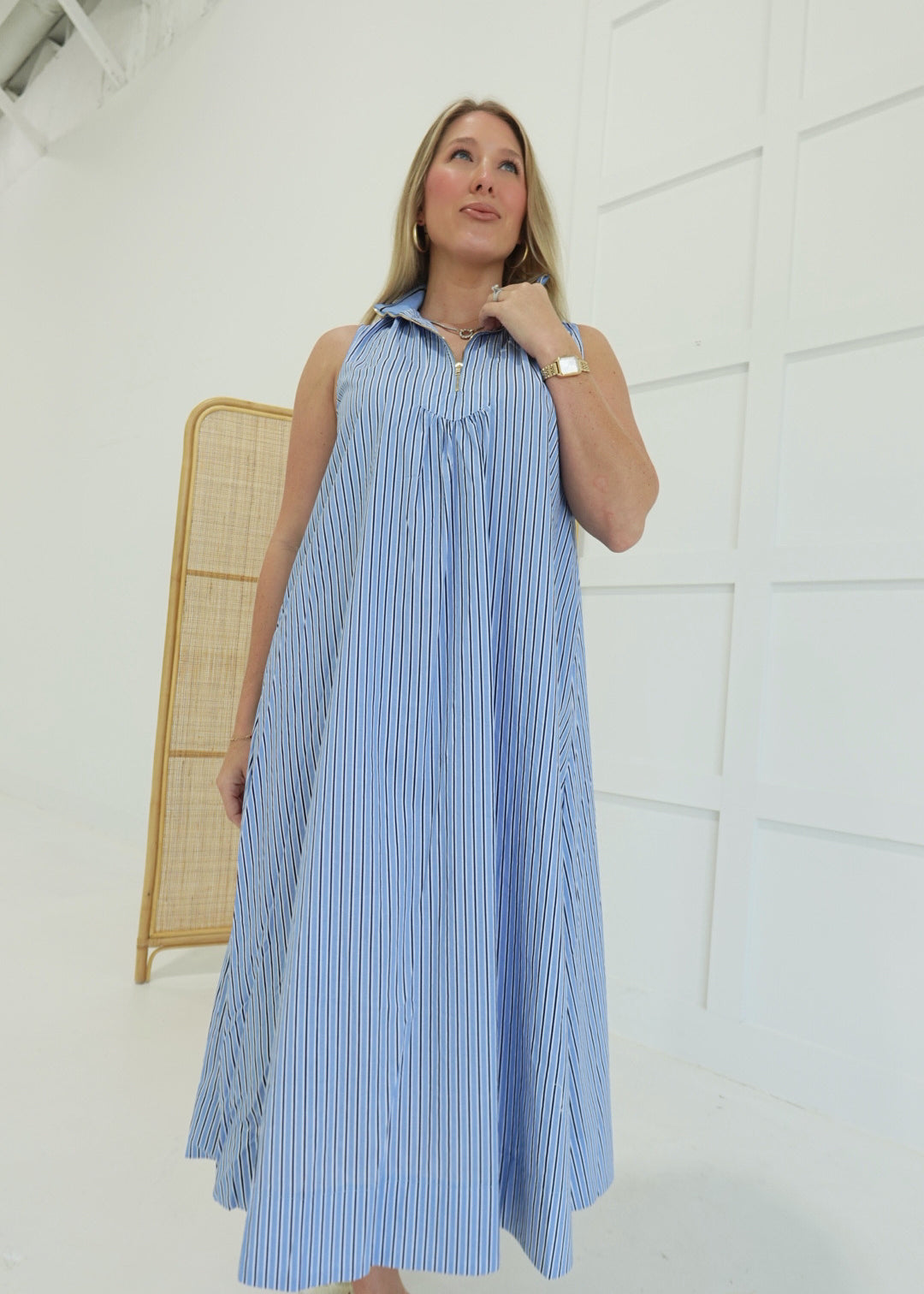 Geneva Maxi Dress - Blue