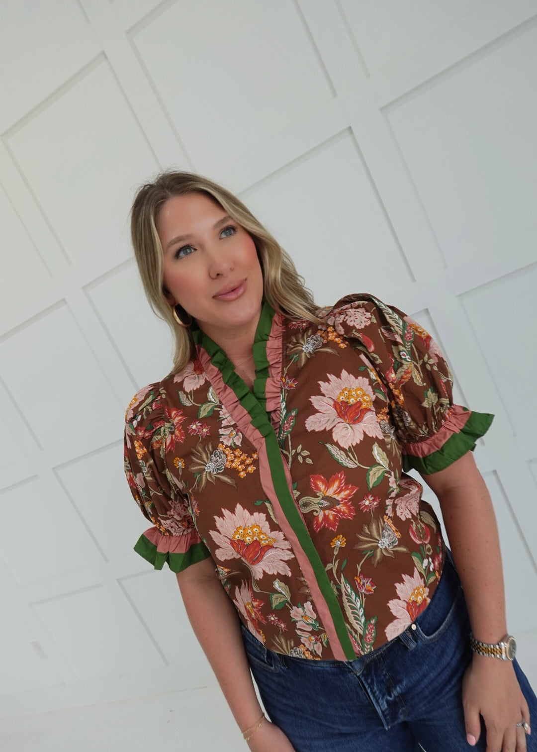 Madge Floral Top