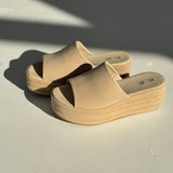 Step Into Spring Wedge - Taupe