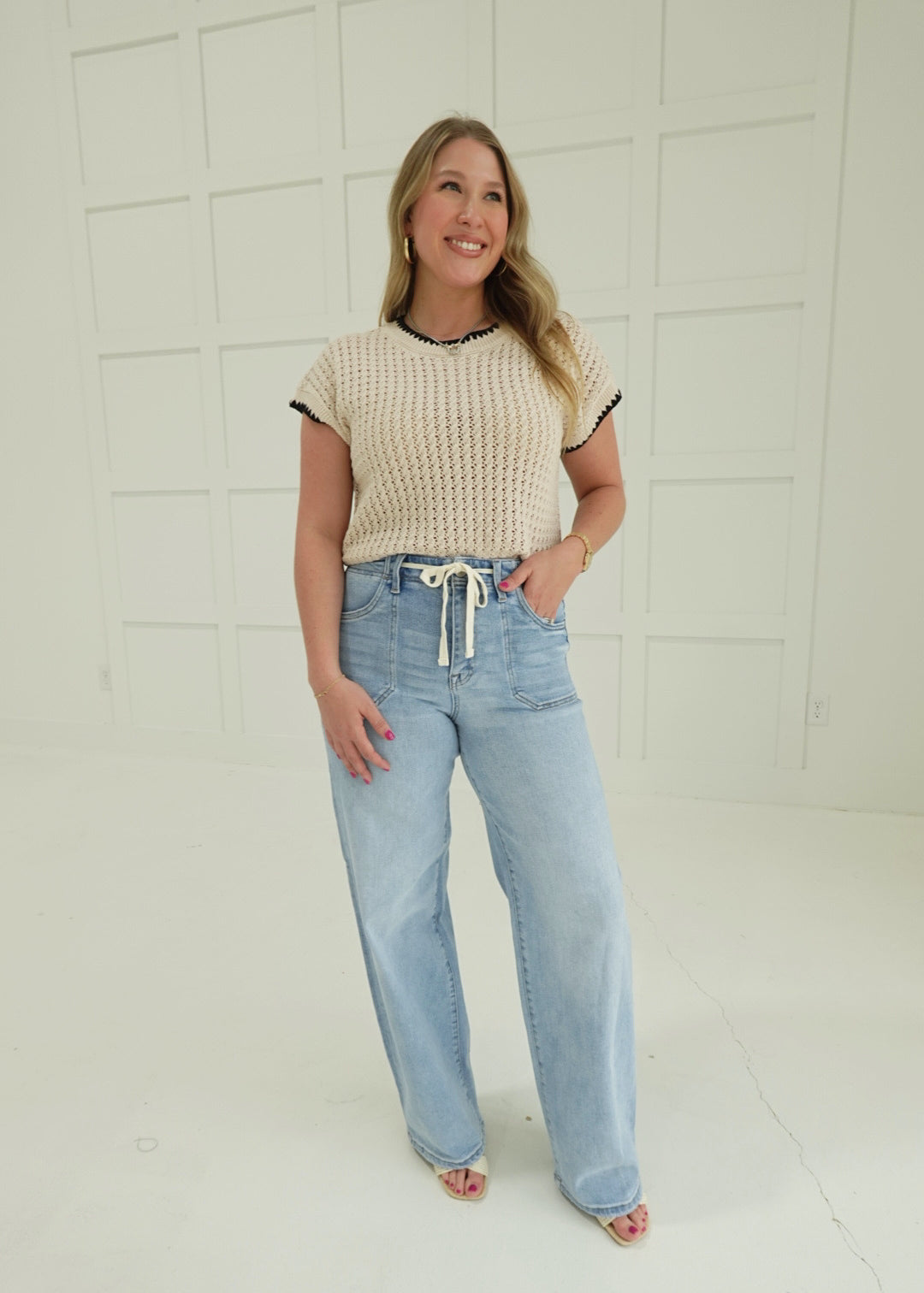 Clockwork Waist Tie Jeans