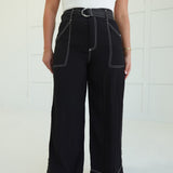Caldwell Belted Pants - Black