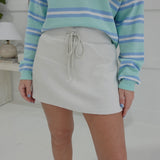 Jump To It Skort - Chalk