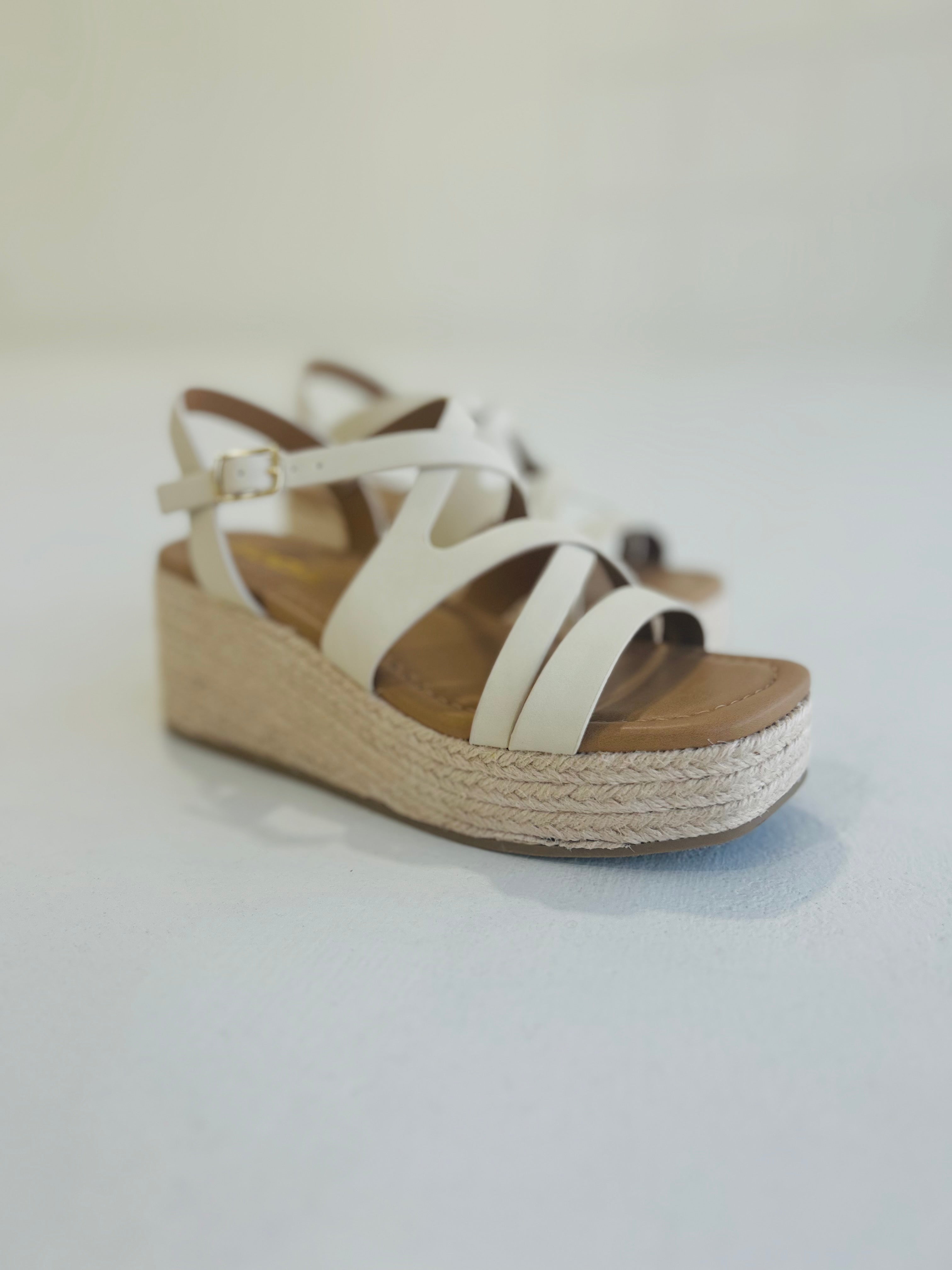 Darya Platform Wedge - Bone