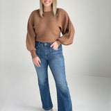 Classical Ribbed Sweater - Deep Camel