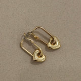 Drop Heart Earrings