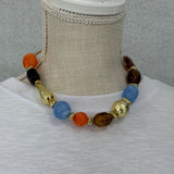Resin Multicolored Beaded Necklace