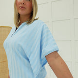 The Poise Blouse - Sky