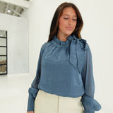 Phaedra Blouse - Slate