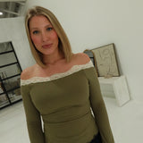 Little Discretion Top - Olive