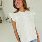The Frolic Top - White