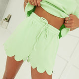 Sully Scalloped Set - Kiwi