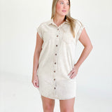 Forever Mini Mini Dress - Taupe