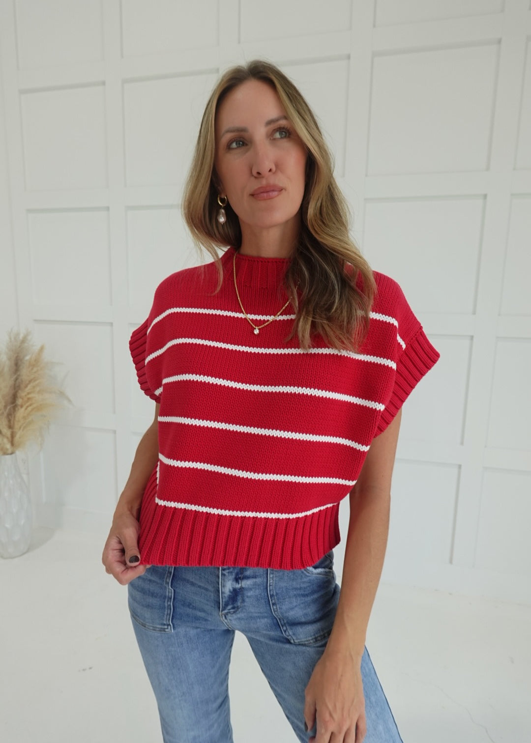 Worth Everything Sweater - Ruby