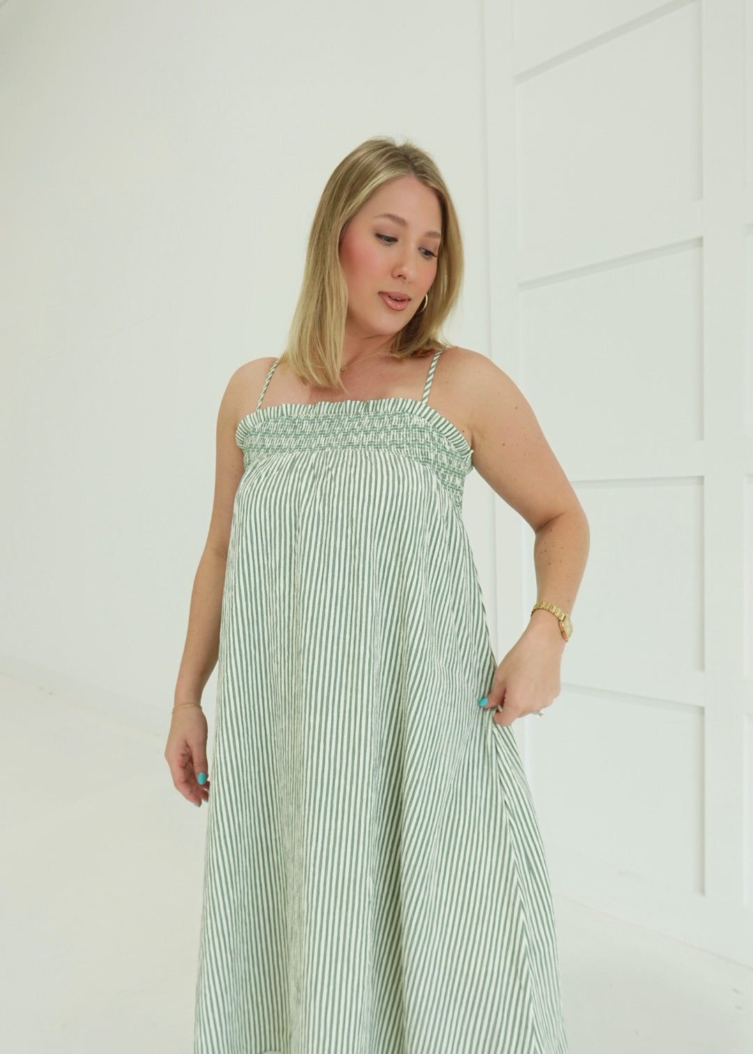 Coastline Maxi Dress - Green