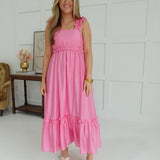 Forbidden Love Midi Dress - Pink