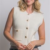 Woodsen Sweater Vest - Ivory