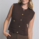 Woodsen Sweater Vest - Mocha