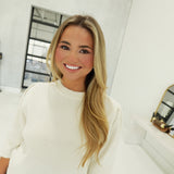 Brynn Cropped Sweater - Cream