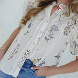 Hazel Lace Trim Top