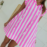Girl World Mini Dress - Hot Pink