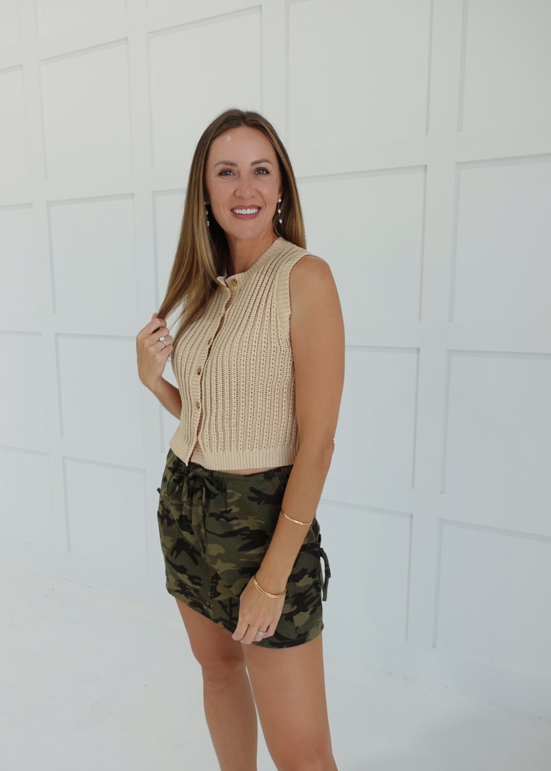 Second Guess Sweater Vest - Natural