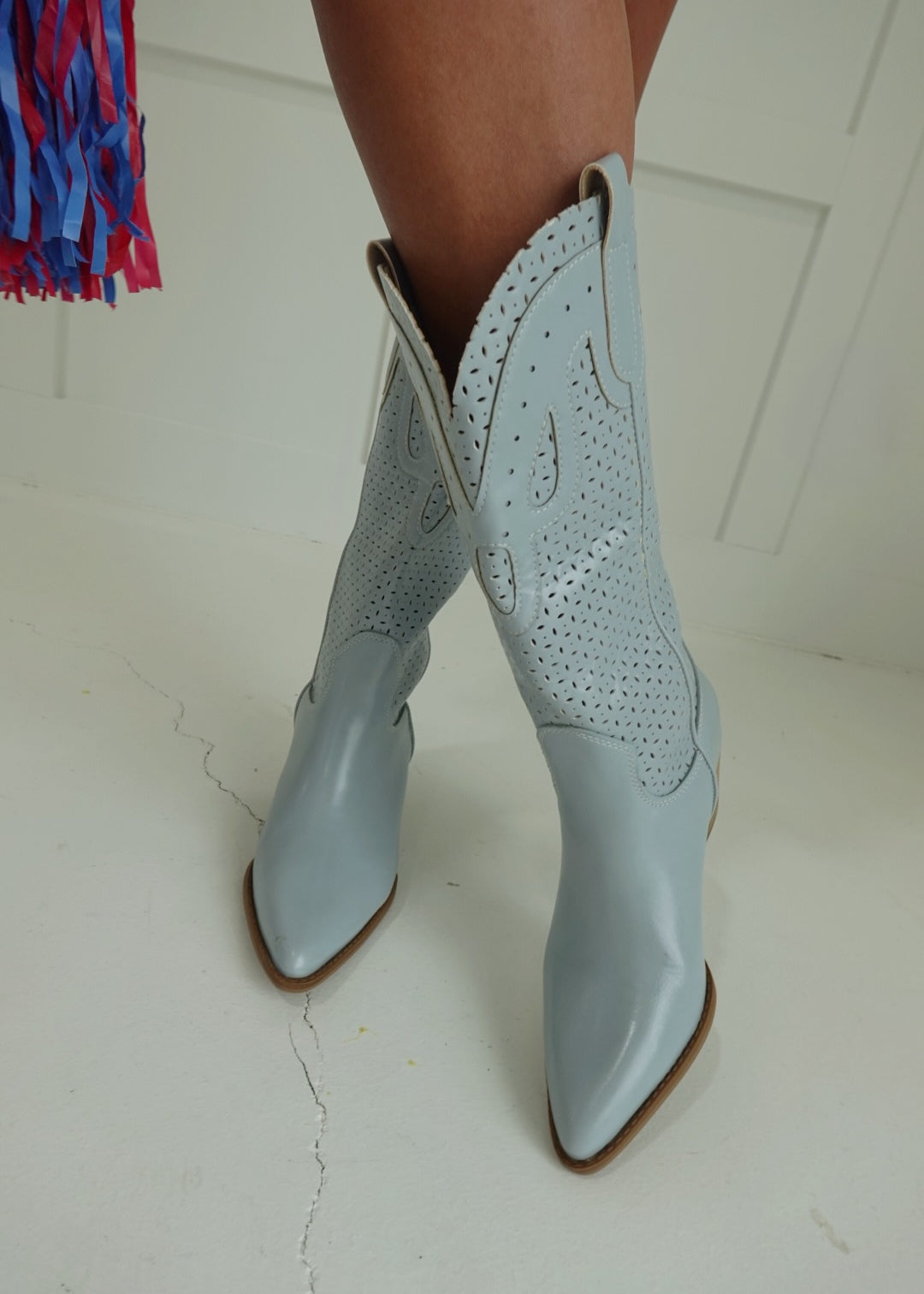 Scarlett Western Boot - Blue