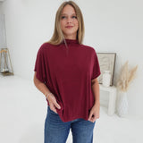 Staycation Top - Burgundy