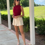 Do's & Don'ts Top - Deep Red