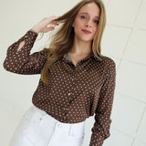 Dottley Blouse - Brown