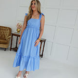 Forbidden Love Midi Dress - Blue