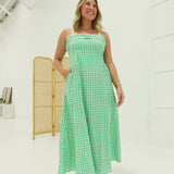 Farah Midi Dress - Green
