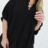 Lorelai Scalloped Set - Black