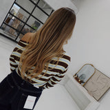 Rekindled Love Sweater - Brown/Light Blue
