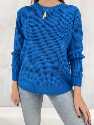 Never Better Sweater - Ocean Blue