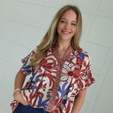 Fall For It Blouse - Burgundy
