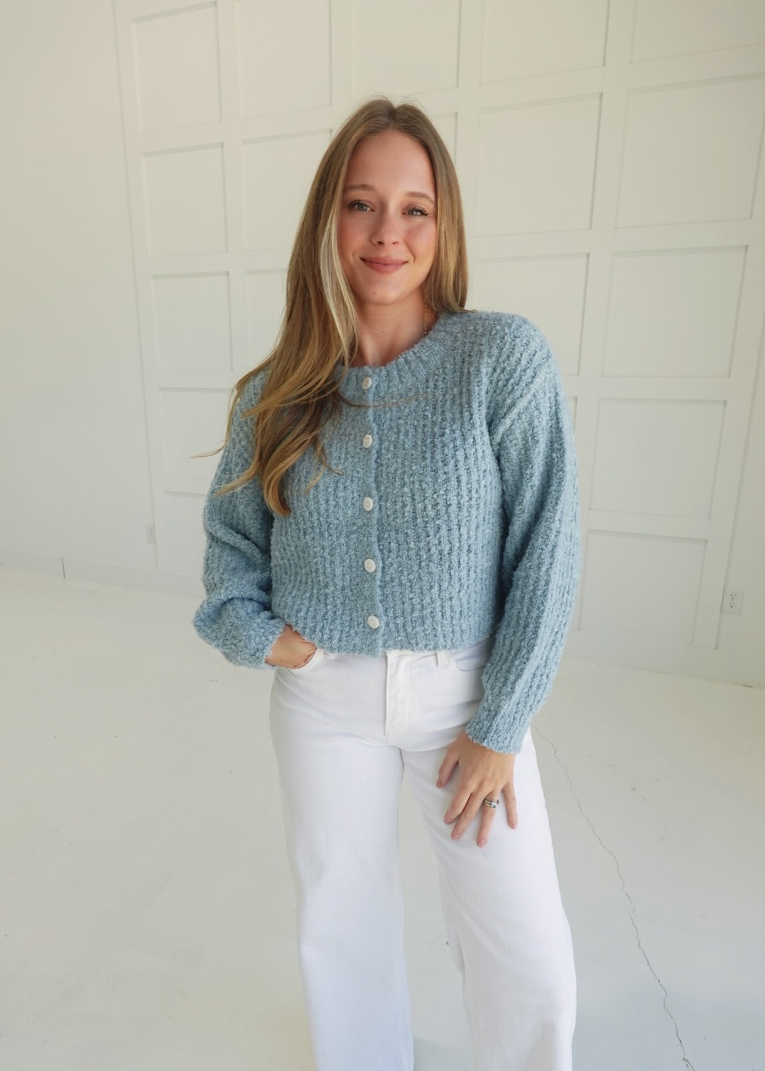 Lunsford Cardi Sweater - Sky Blue