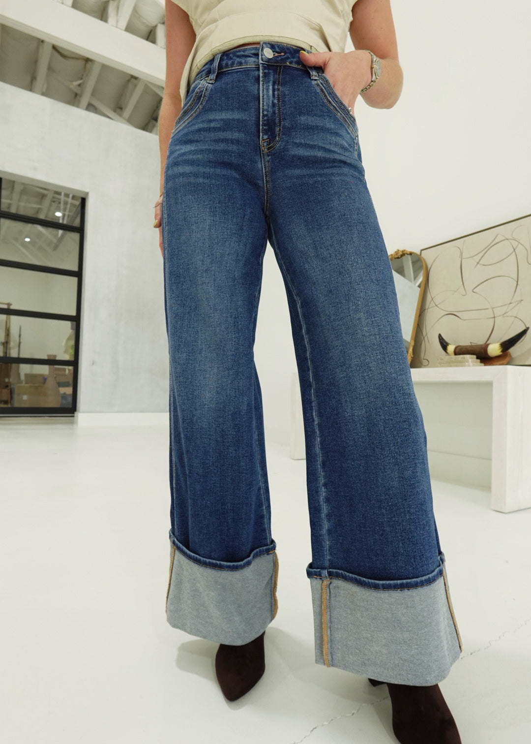 Lando Cuffed Jeans