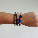 Wide Disc Stretch Bracelet
