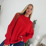 Side Quest Sweater - Ruby