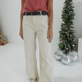 On A Whim Stretch Pants - Beige